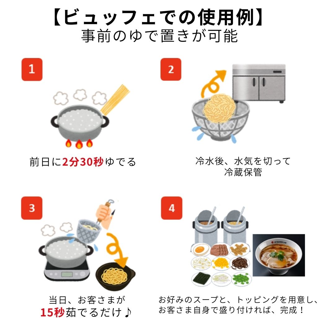 業務用グルテンフリー中華麺(中太麺)[1kg]