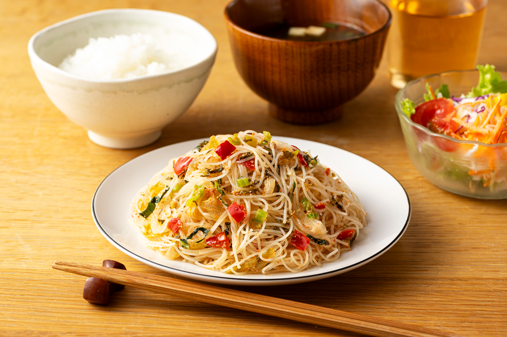 めんたい高菜の焼ビーフン