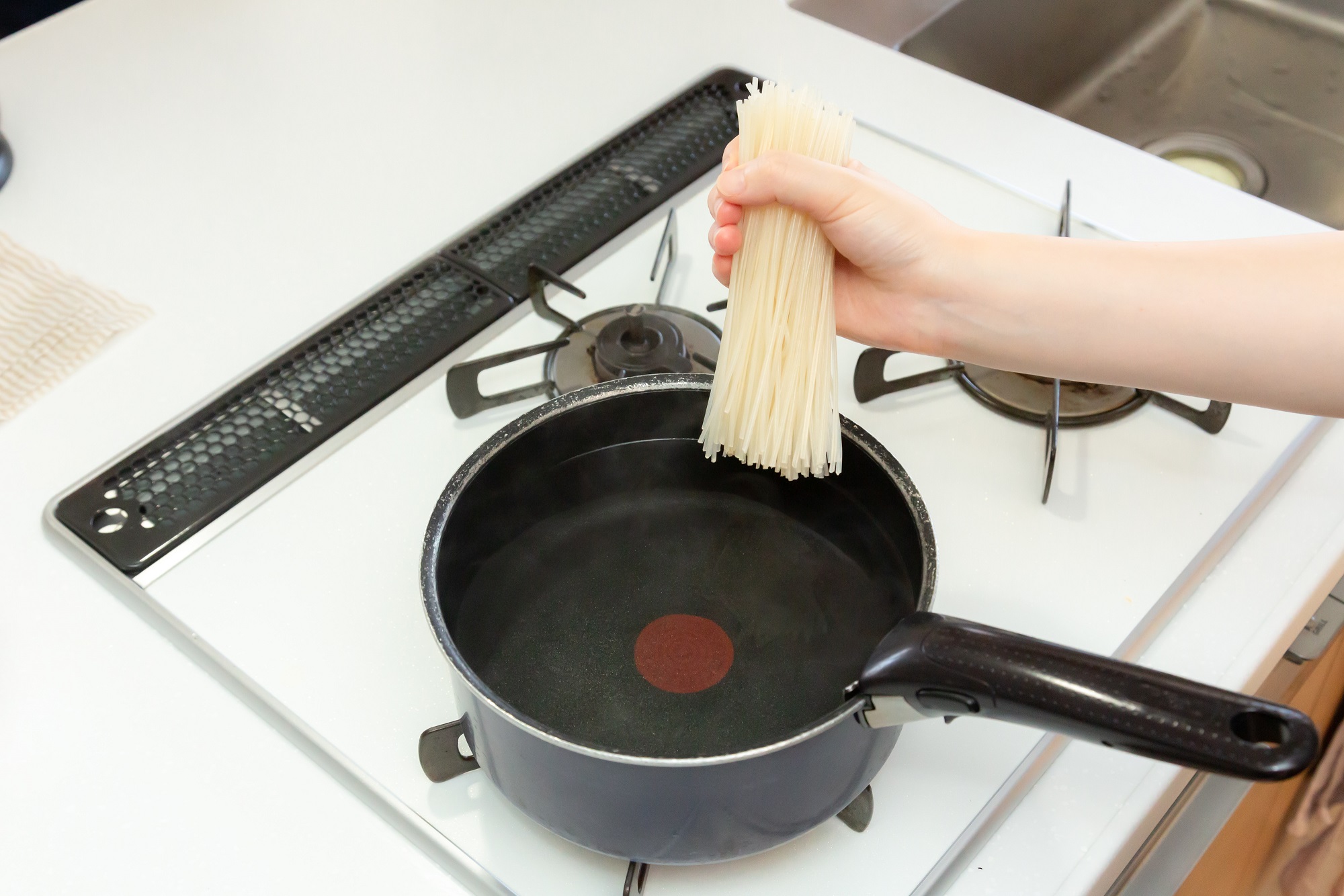 ミッキーマウス ライスヌードル パスタの調理方法