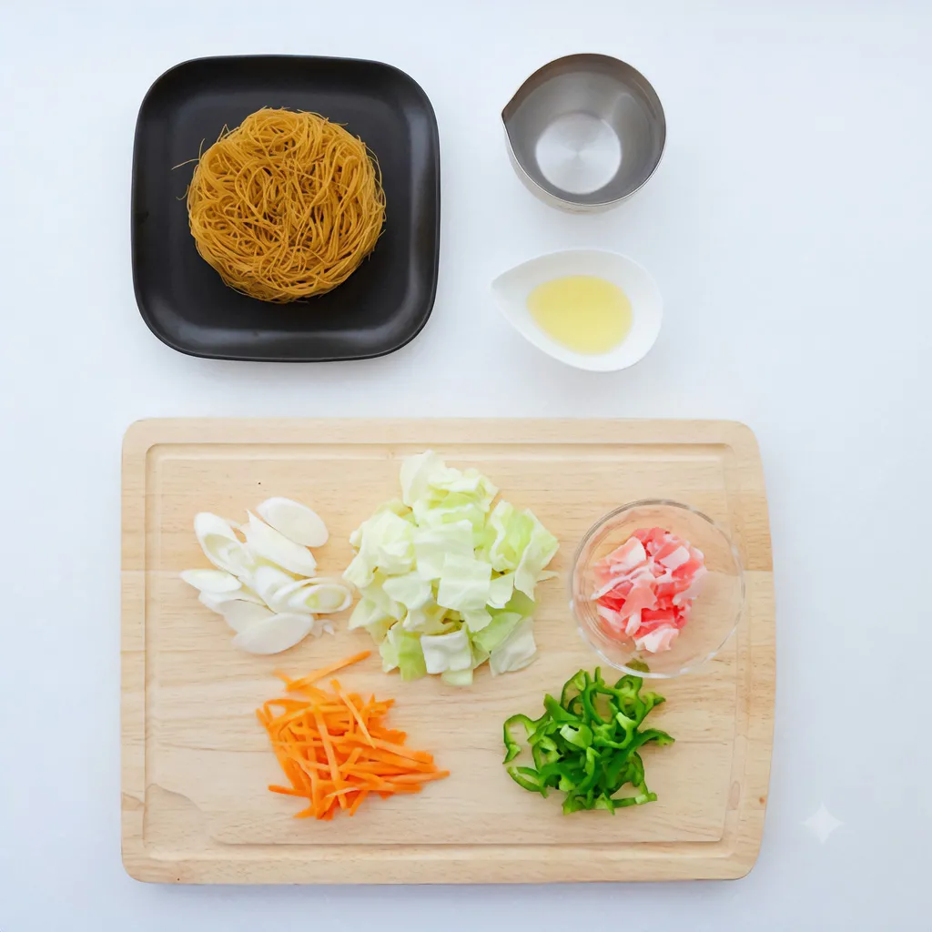 簡単でおいしい焼ビーフンレシピ 手間いらずの時短レシピ【基本の作り方】_作り方