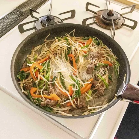 ボリューム満点!彩り野菜のプルコギ_作り方