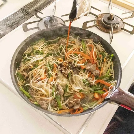 ボリューム満点!彩り野菜のプルコギ_作り方