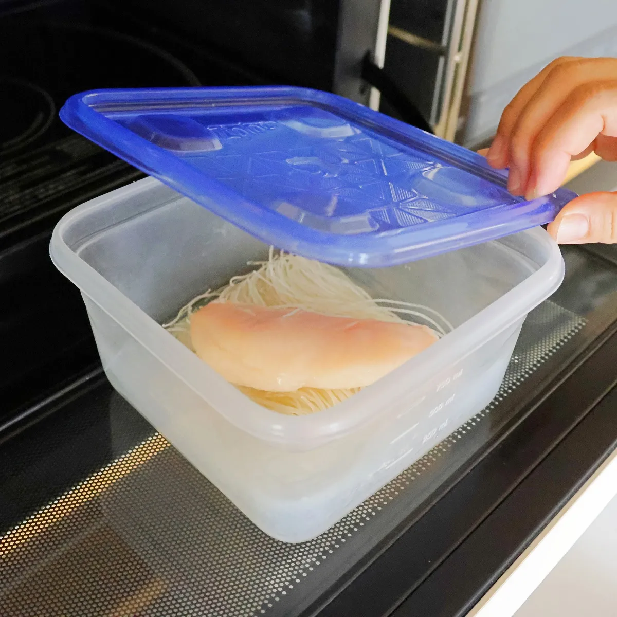 レンジで簡単調理!きゅうりとみょうがのさっぱりサラダビーフン_作り方