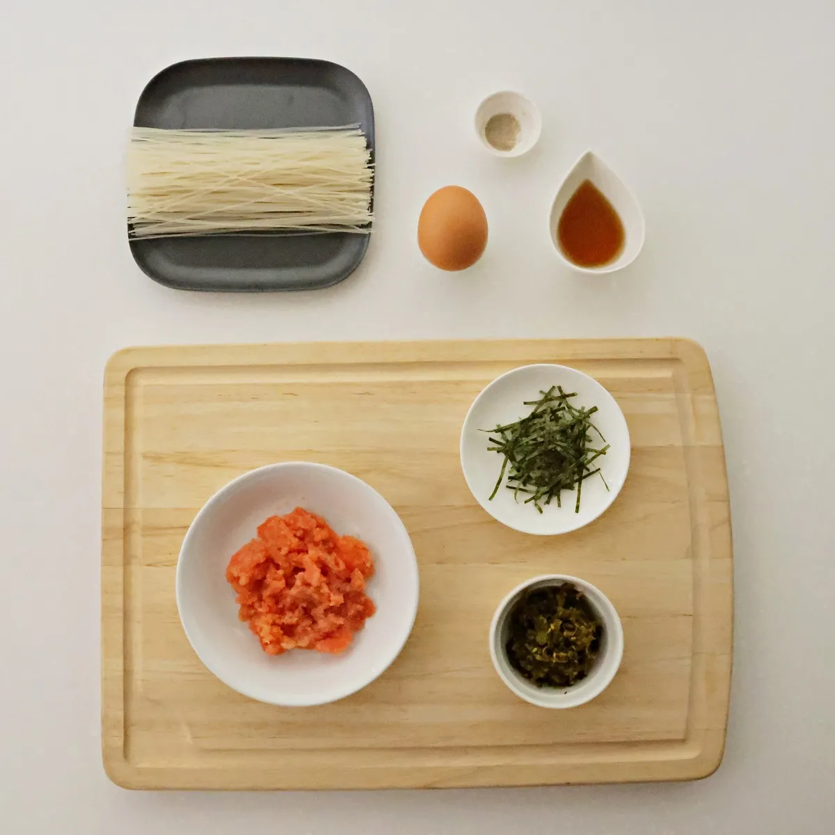 味付けいらずで簡単!めんたい高菜の焼ビーフン_作り方