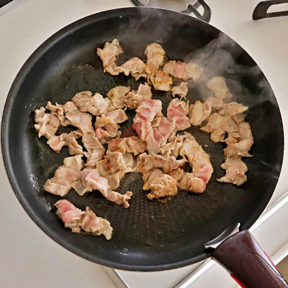 里芋と根菜たっぷり!簡単コク旨みそ焼ビーフン_作り方