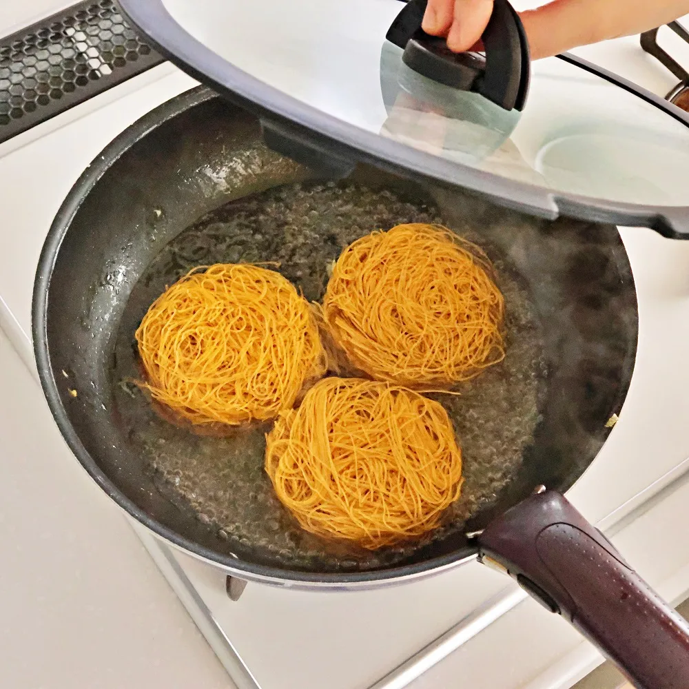 キャベツ半玉使い切り!ザクザクキャベツの焼ビーフン_作り方