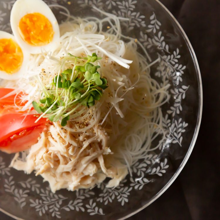 冷やし汁ビーフンで簡単 夏レシピ