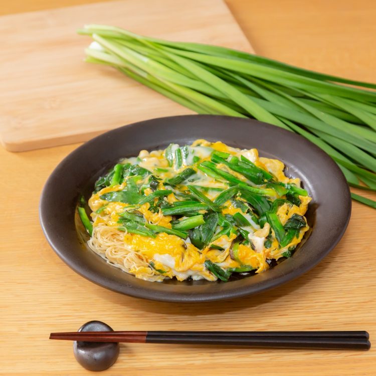 中華ニラ玉ビーフンｰ材料3つだけでつくれる簡単レシピ