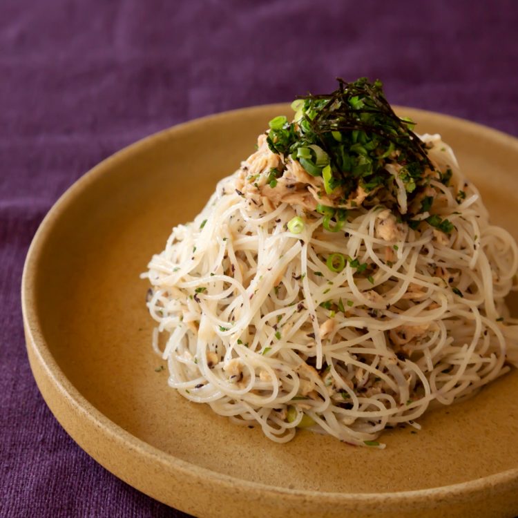 ツナとゆかりの和風パスタ風ビーフン