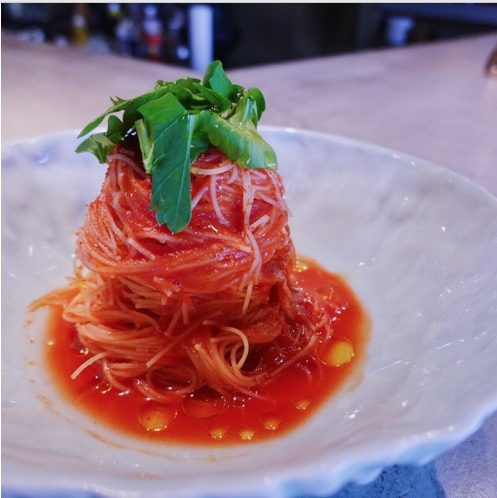 まるでパスタ!冷製トマトのイタリアン焼ビーフン