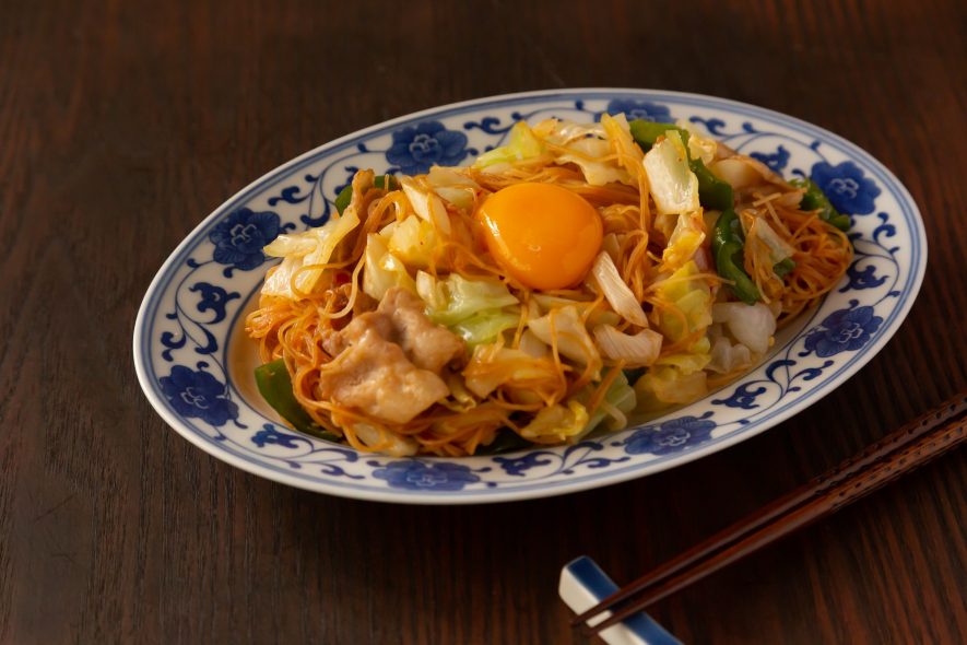 甘辛みそで炒める！回鍋肉風焼ビーフン