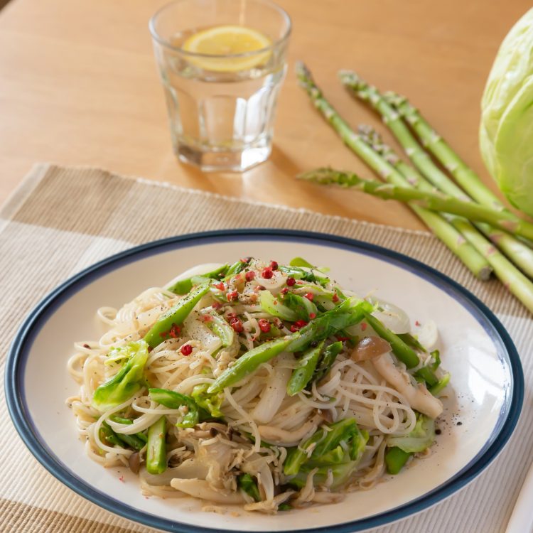 食品ロス削減レシピ！しらすとキャベツのパスタ