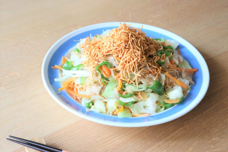麺も野菜もましましベビースター焼ビーフン