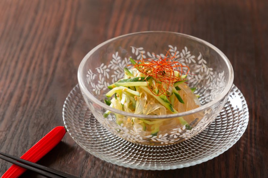 くずきりのさっぱり中華くらげ風サラダのレシピ