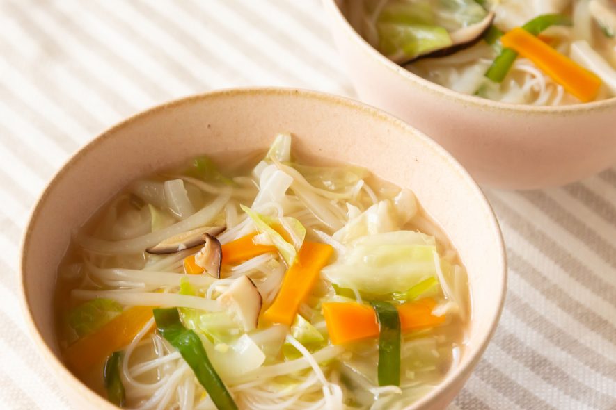 ビーフンの簡単スープレシピ-野菜たっぷりで美味しいメニュー