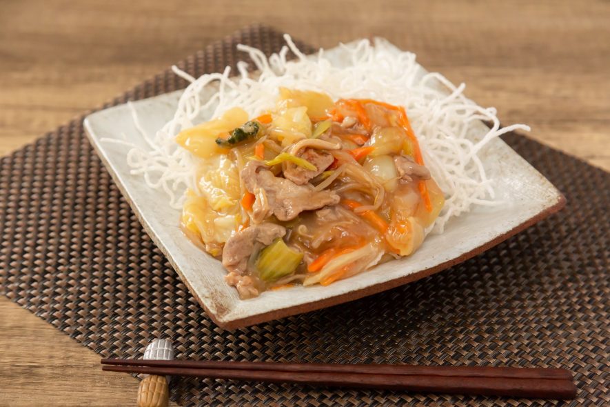 サクサクあんかけ揚げビーフンのレシピ