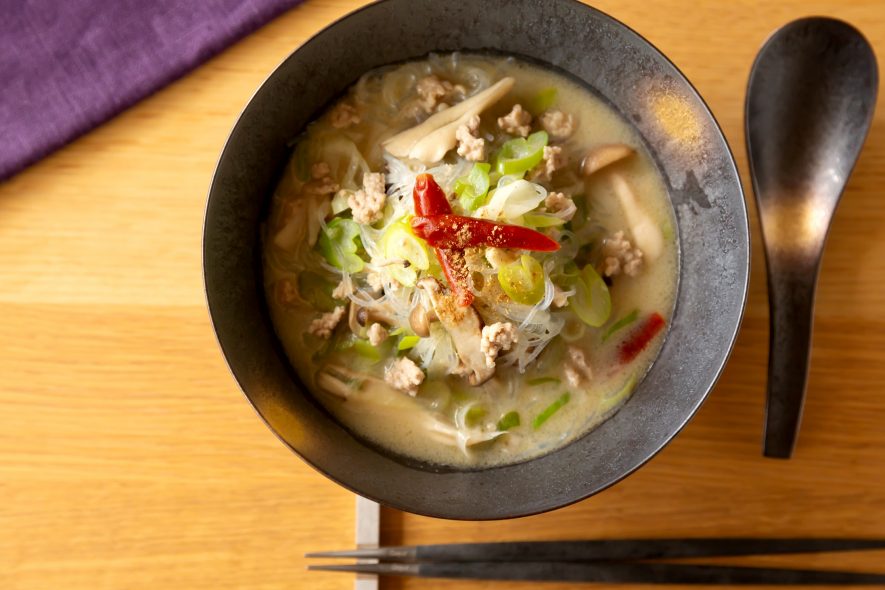 白麻婆春雨のさっぱりスープ！グルテンフリーな健康レシピ