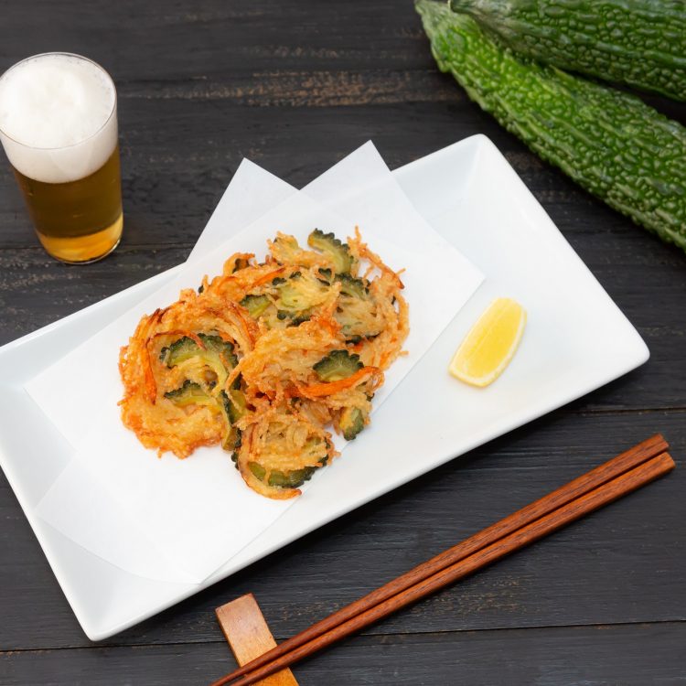 ゴーヤーのかき揚げレシピｰ焼ビーフンを使った簡単な調理法