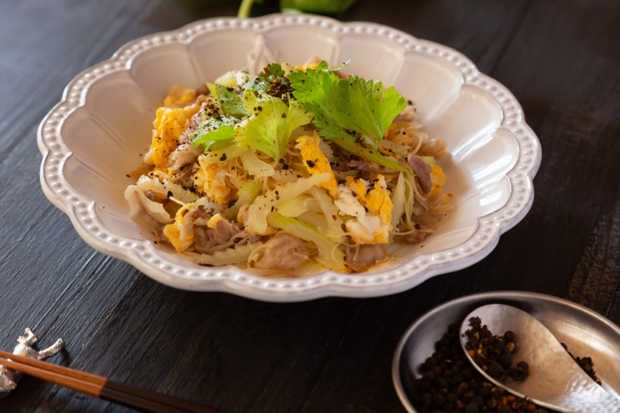 馬告スパイスで爽やか!焼ビーフン