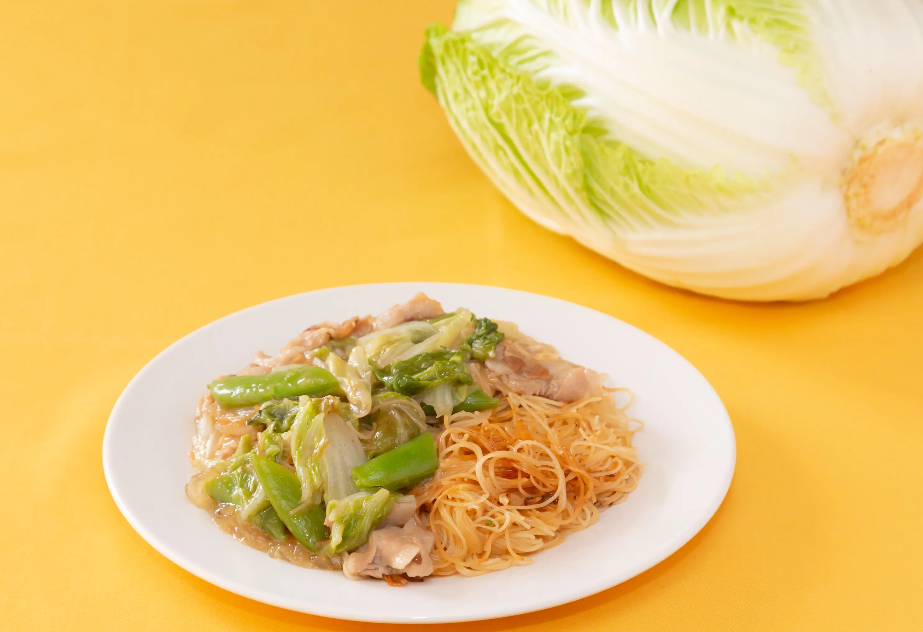 白菜たっぷり♪あんかけ焼ビーフン