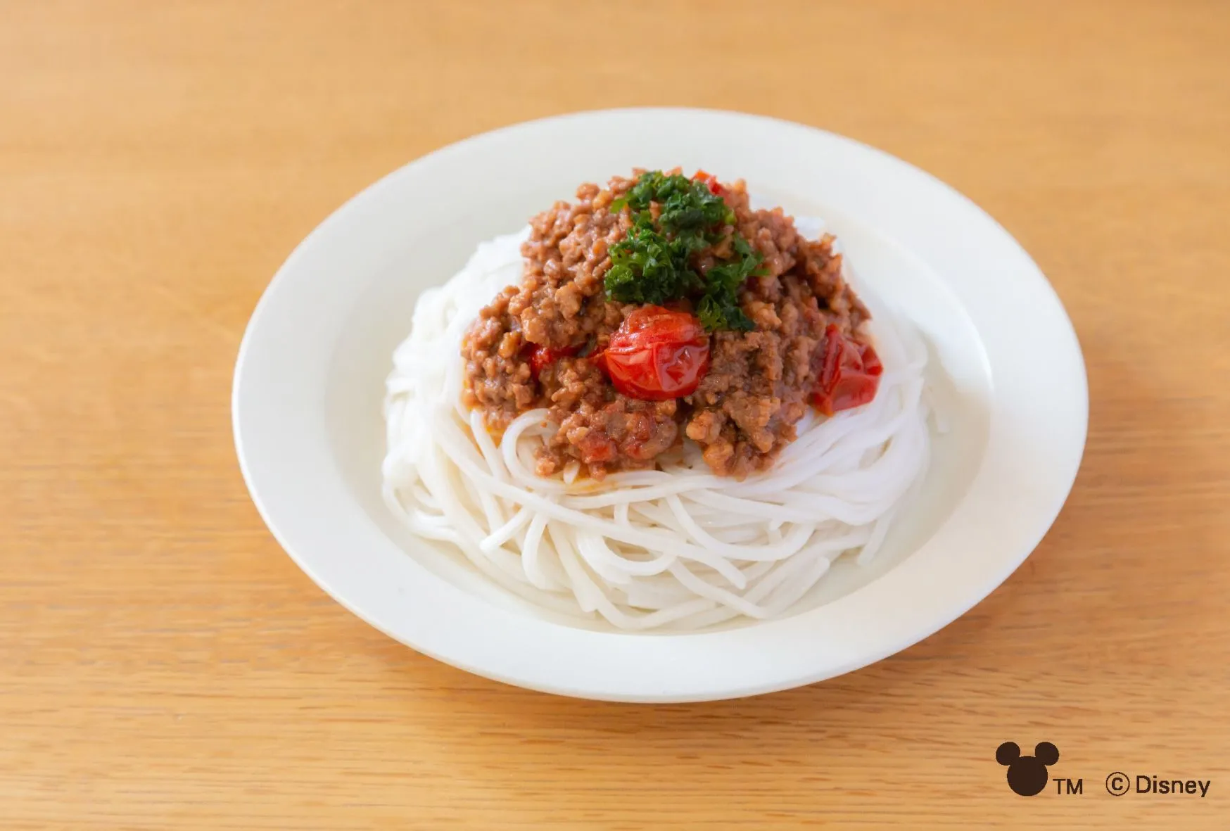 ミッキーマウス / ライスヌードル ミートソースパスタのレシピ