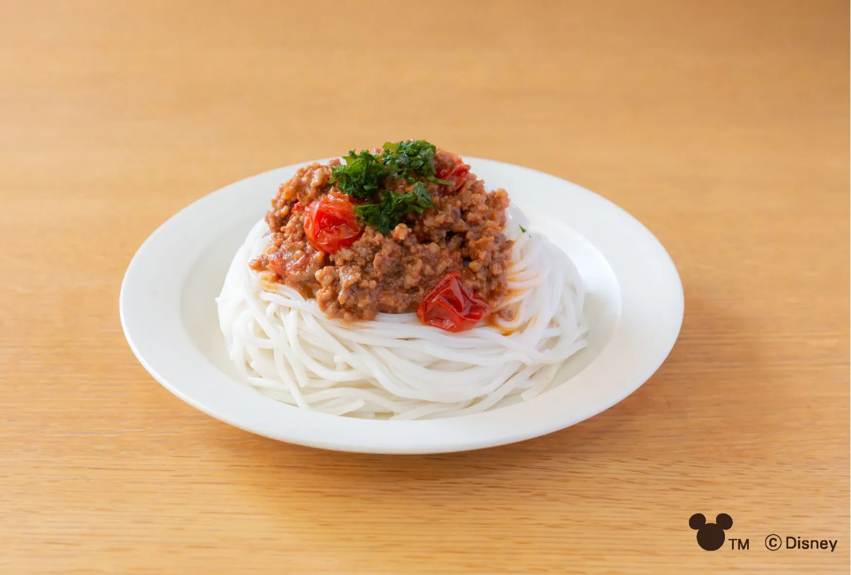 ミッキーマウス / ライスヌードル ミートソースパスタのレシピ