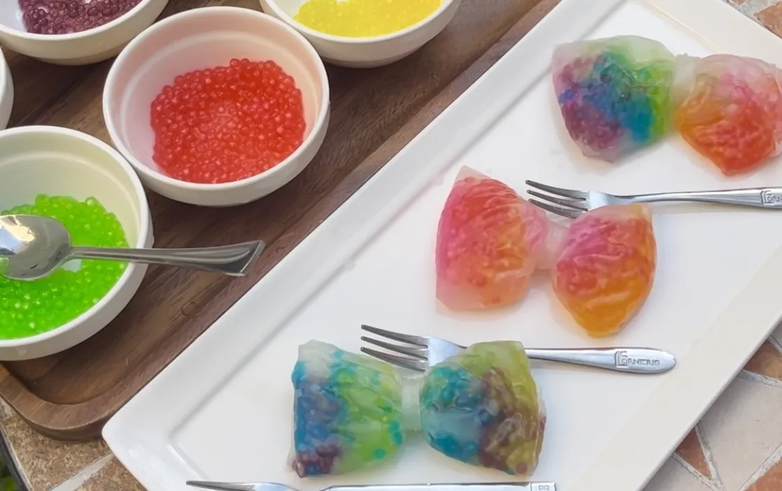 キラキラ可愛い♪リボンのハッピー生春巻きレシピ
