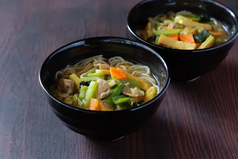グルテンフリー♪カレー南蛮風ラーメン