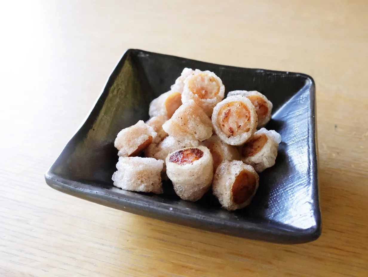 ライスペーパーで♪パリパリウインナー