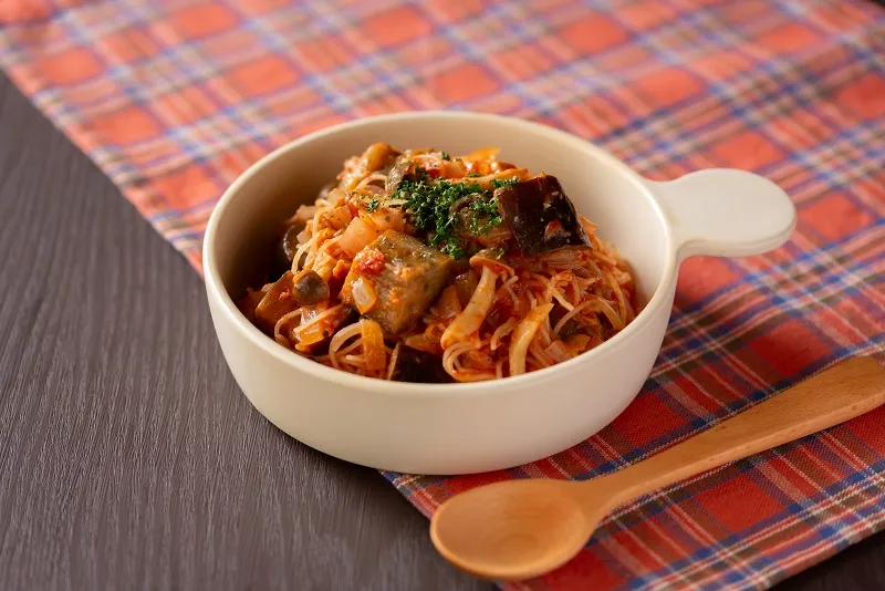 ビーフンでつくる！ゴロゴロ野菜のトマトリゾット