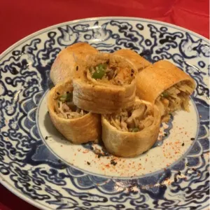 シイタケ香る焼ビーフンの信太巻