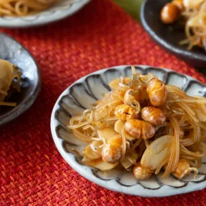 節分豆レシピ♪福豆ビーフン小鉢