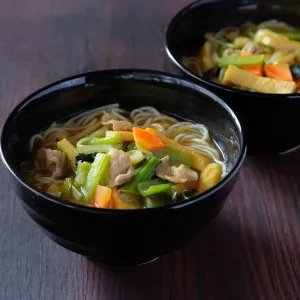 グルテンフリー♪カレー南蛮風ラーメン