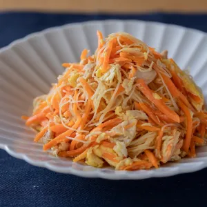 にんじん1本使い切り！簡単にんじんしりしりビーフン