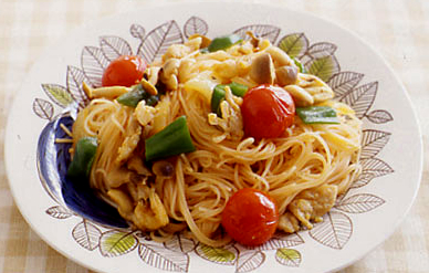 ナポリタン風パスタビーフン