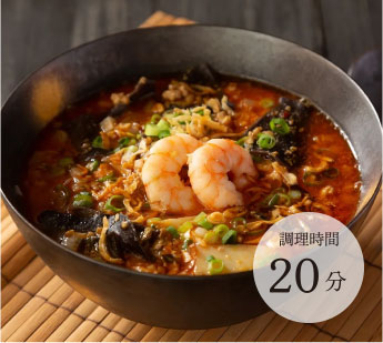 濃厚ピリ辛汁ビーフンレシピ