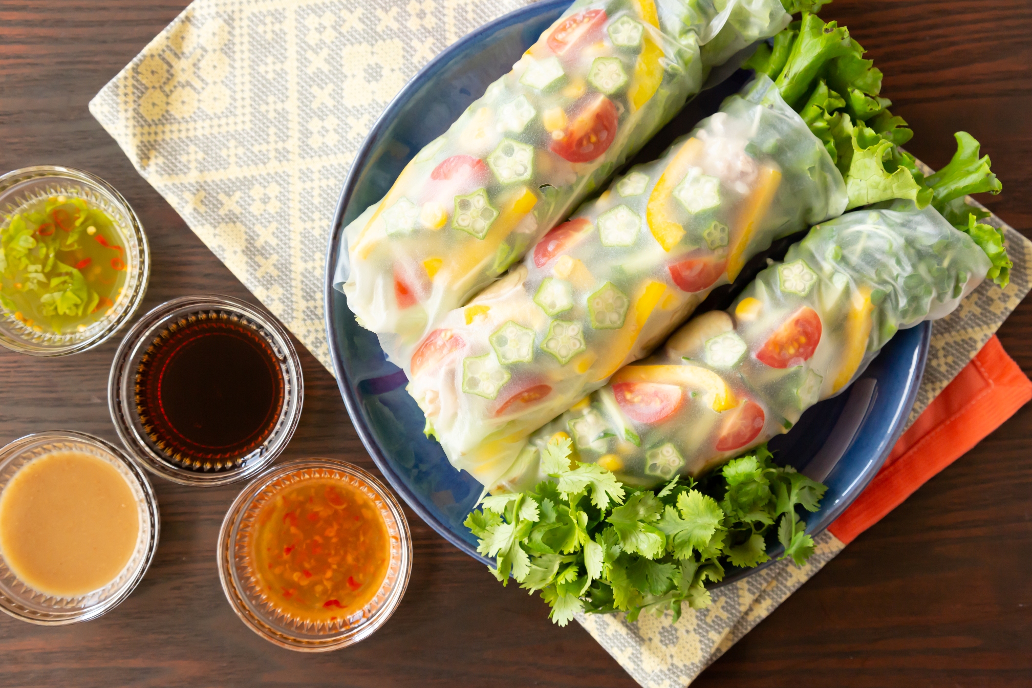 パクチーと生姜で さっぱり冷しゃぶ生春巻 ビーフンのケンミン食品