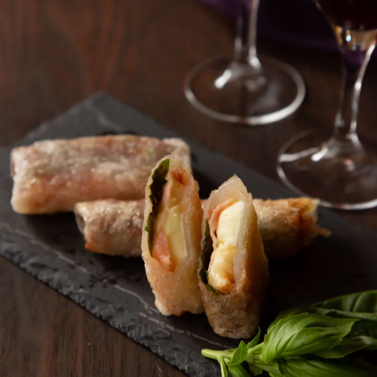 フライパンで簡単 ワンハンド揚げピザ ビーフンのケンミン食品