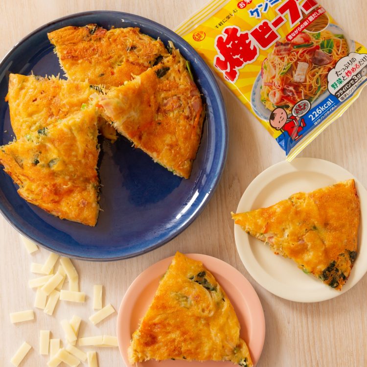 ビーフン1袋で簡単 ポパイ風チーズ卵焼き ビーフンのケンミン食品