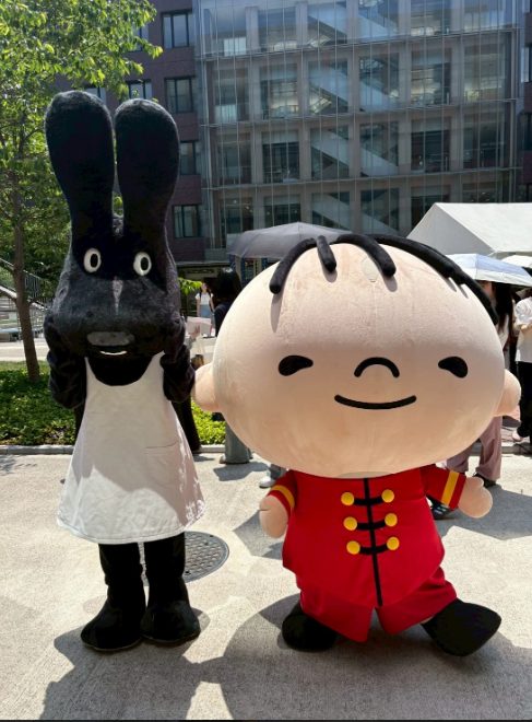 武庫川女子大学 体育祭でラビーちゃんとお友達になったよ