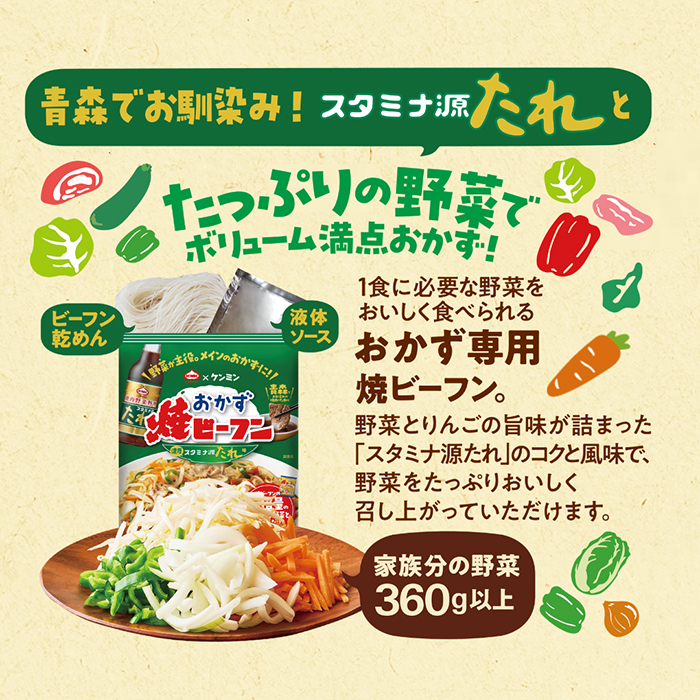 画像：6 おかず焼ビーフン スタミナ源たれ味